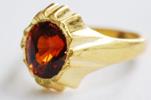 ring 8 -hessonite garnetTo