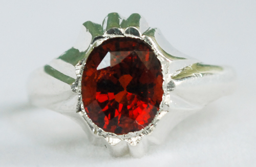 ring 8 -hessonite garnetTo